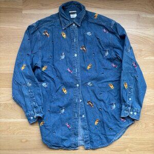 Disney Denim Button Down